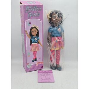 Glitter Girls Odessa Doll, Battat Toys, Black Hair, Green Eyes, 14"